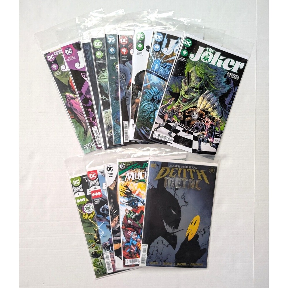 Batman & The Joker Comic Lot Joker War‎ Punchline 1 & 4-10 Death Metal DC Comics